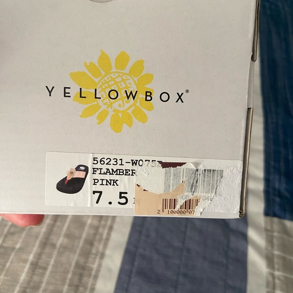 Yellow Box Pink and Black Sandals - Picture 6 of 6